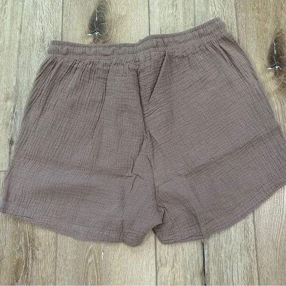 Bobi Los Angeles Women’s Java Beach Gauze Pull-On Shorts with Pockets Size S NWT - Picture 9 of 9